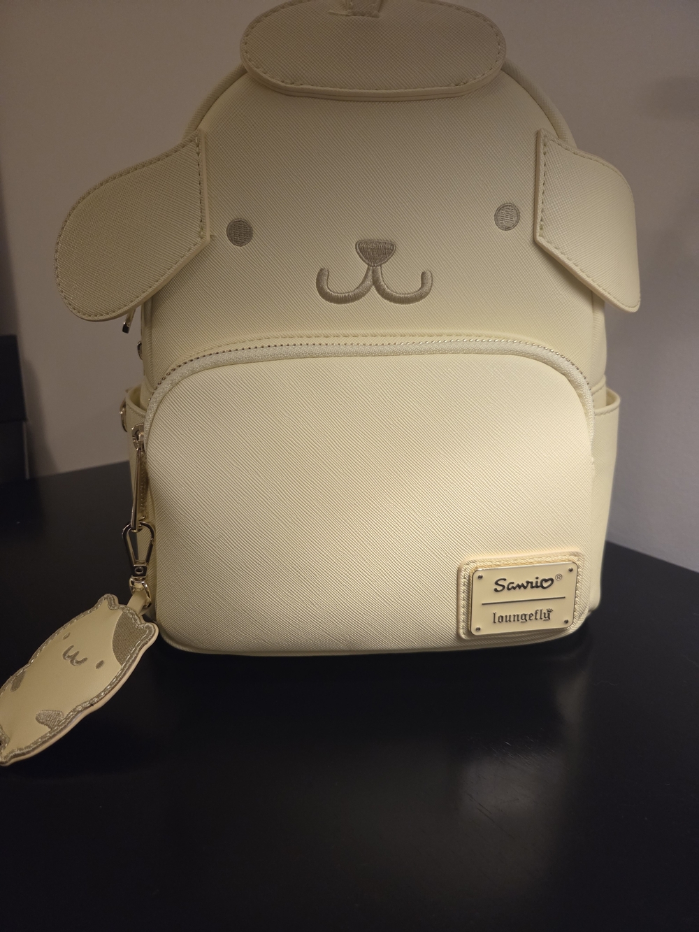 Loungefly Cream Pompompurin Mini Backpack with Face Detail